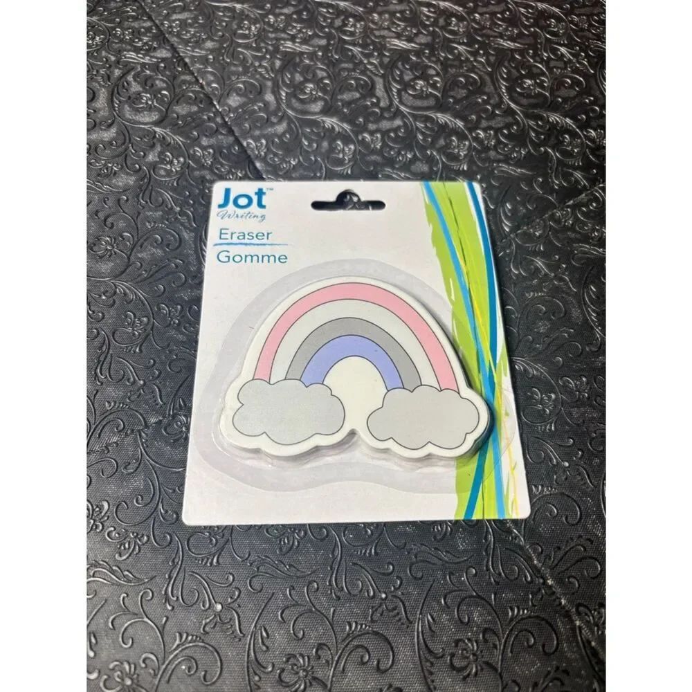 ⚡️💵🧨🎲 New Jot Rainbow Cloud Eraser - Pink, Lavender, Gray
